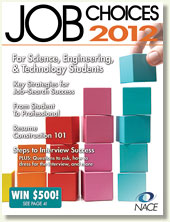 Job Choices 2012 for Science, Engineering, & Technology Students